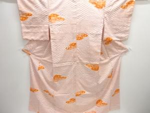 青海波に雲模様小紋着物